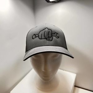 Busted Knuckles Garage Gray Mesh Back Flex Fit Cap Hat